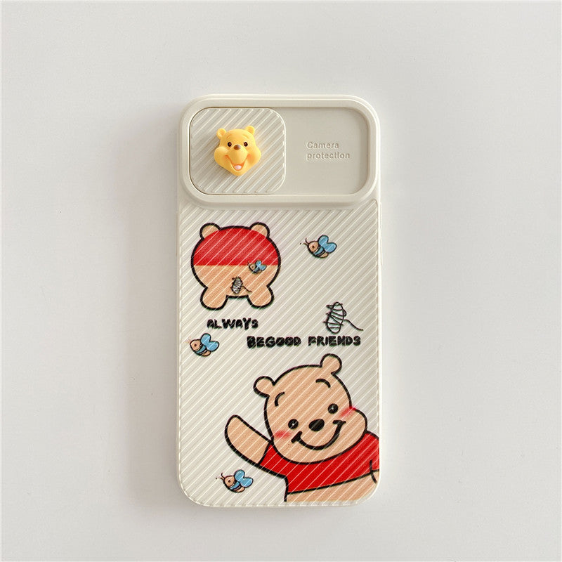 Cute Cartoon Winnie The Pooh Tigger Camera Protection IPhone Cases