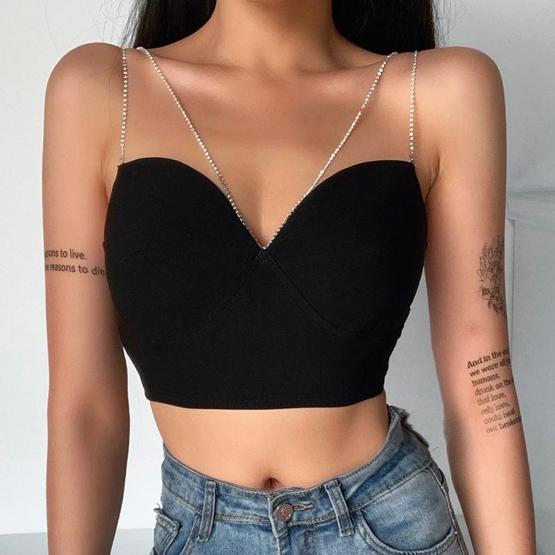 Chain Straps Cami Tops