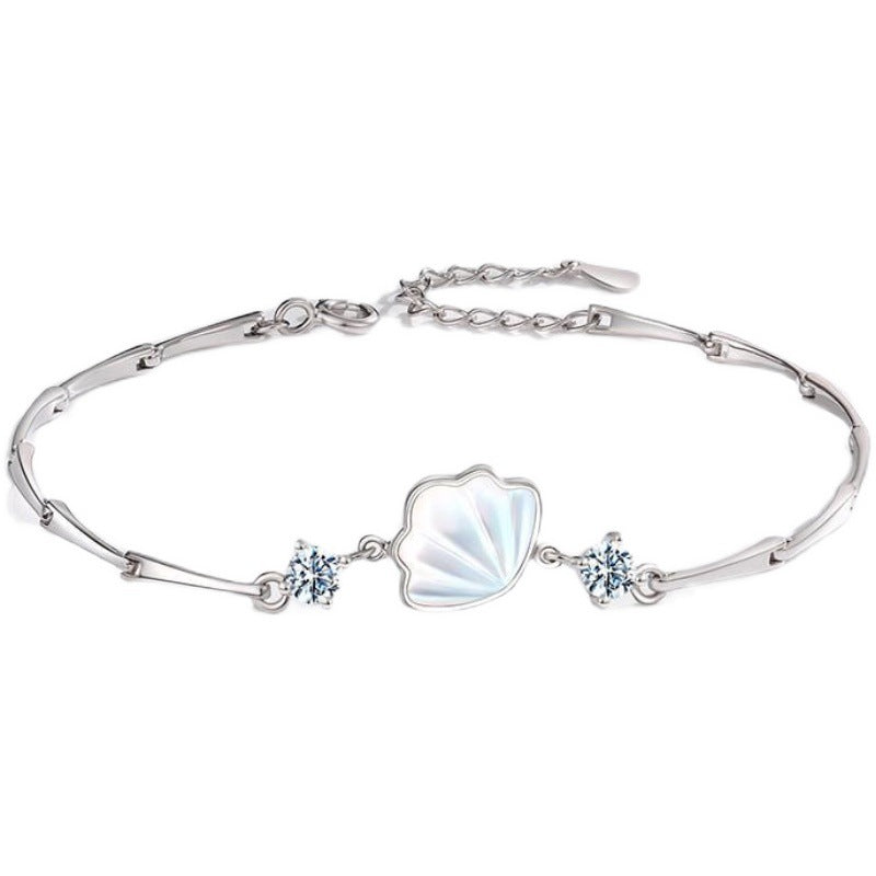 Shell Rhinestone Bracelet