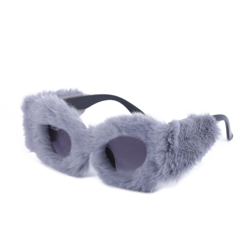 Fluffy Cat Eye Fashion Sunglasses