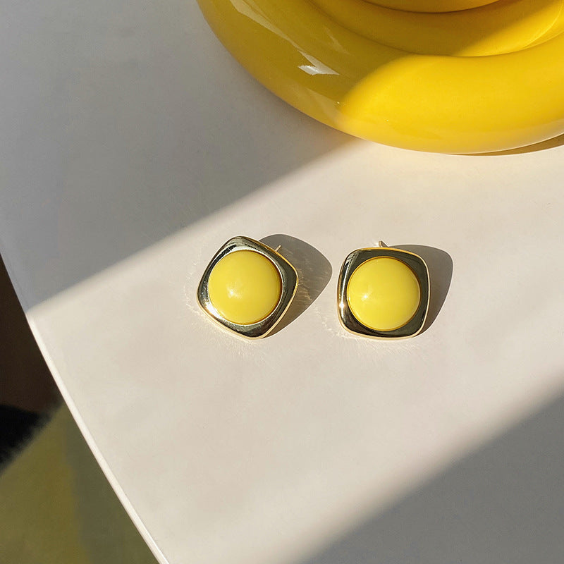 Yellow Series 925 Sterling Silver Earrings