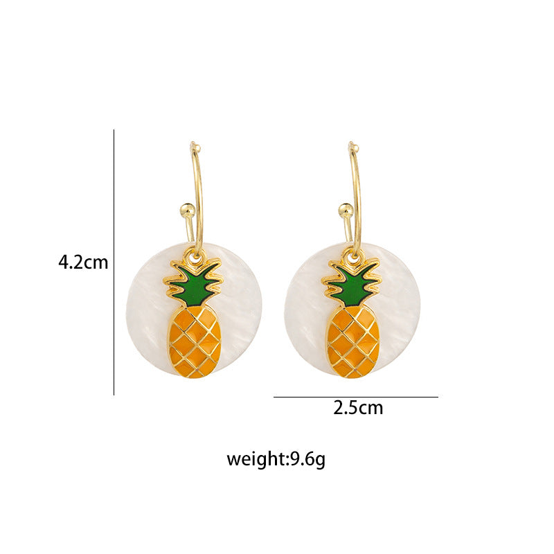 Pineapple Fruit Earrings