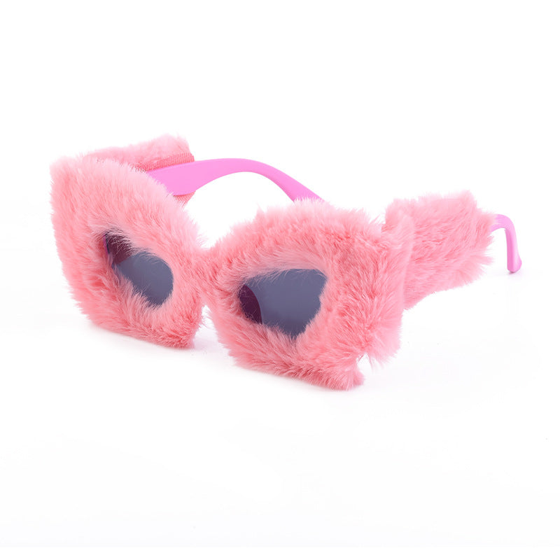 Fluffy Cat Eye Fashion Sunglasses