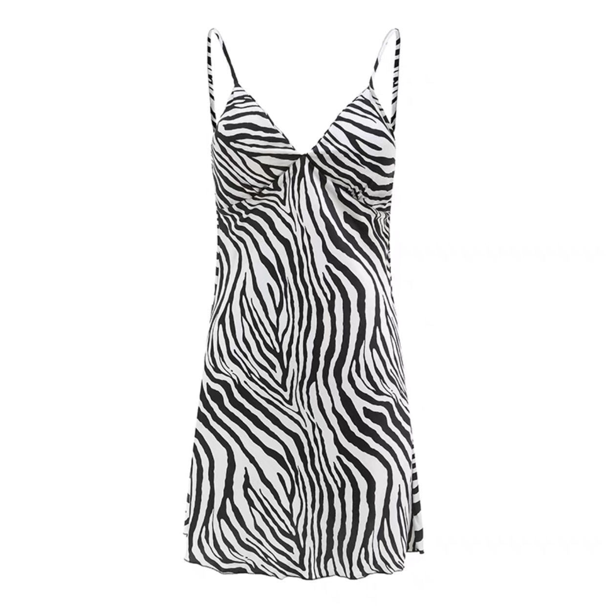 Sexy Cami Lace Lingerie Zebra Nightdress - M I I X A S