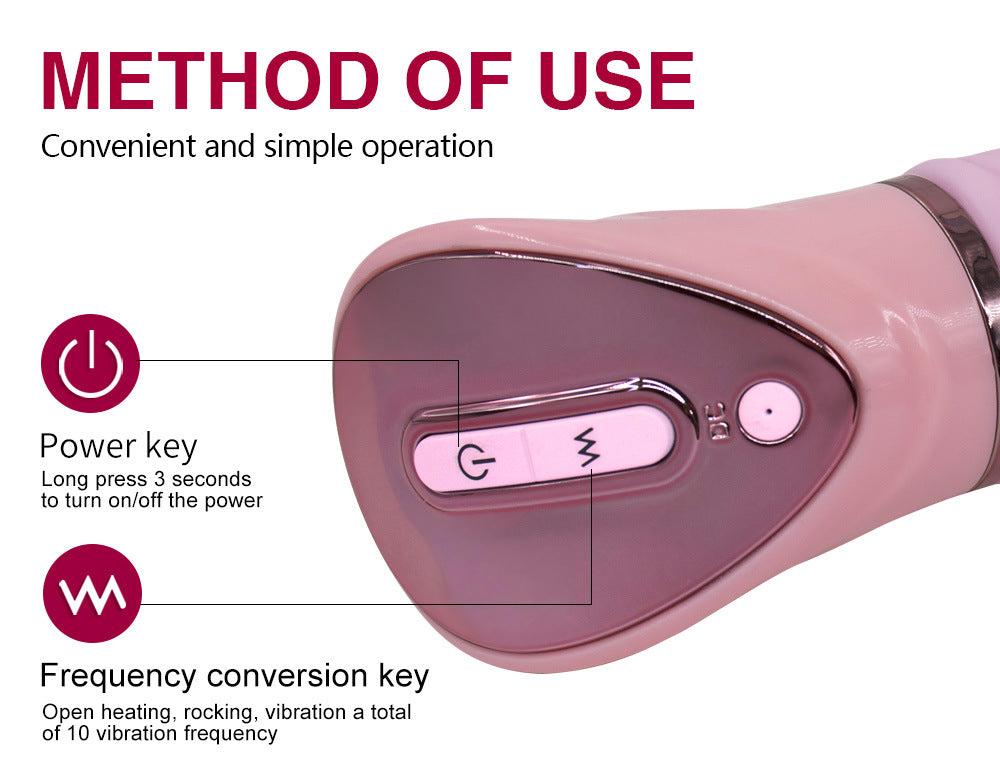 Heating Electric Tongue Clitoral Stimulator Vibrator Massager - M I I X A S