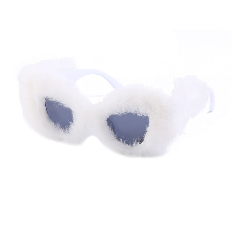 Fluffy Cat Eye Fashion Sunglasses