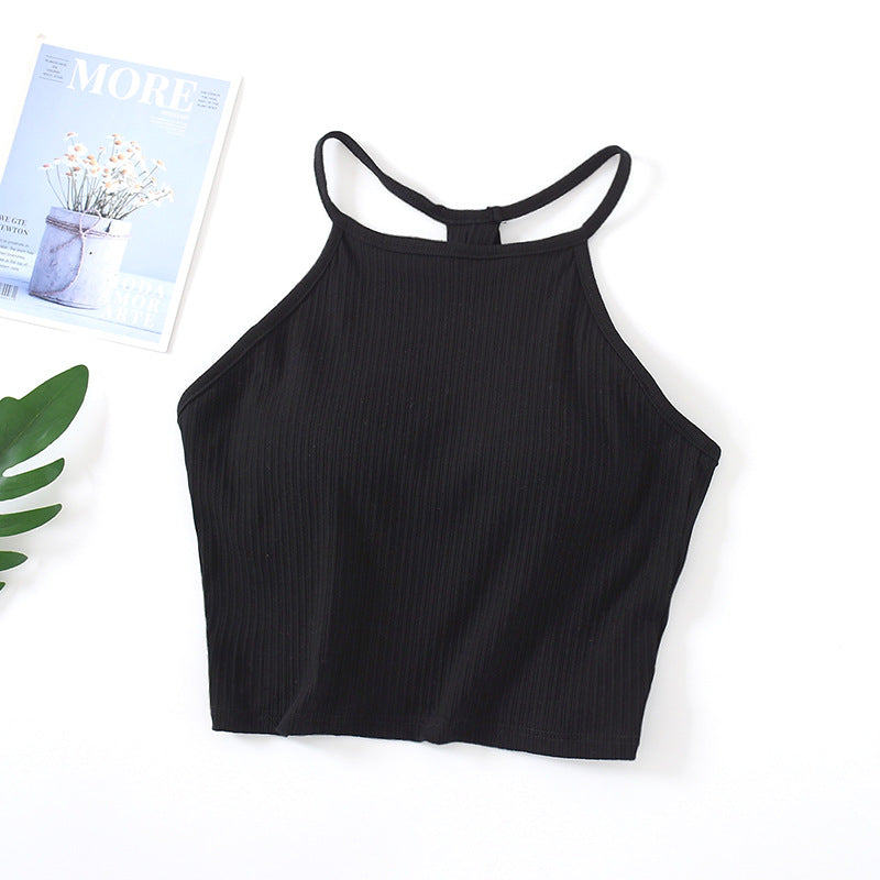 Built-In Bra Knit Tank Top - M I I X A S