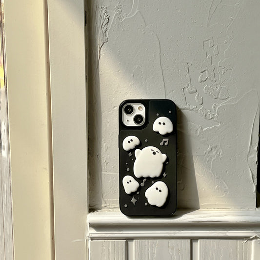 3D Cute Music Ghost iPhone Cases