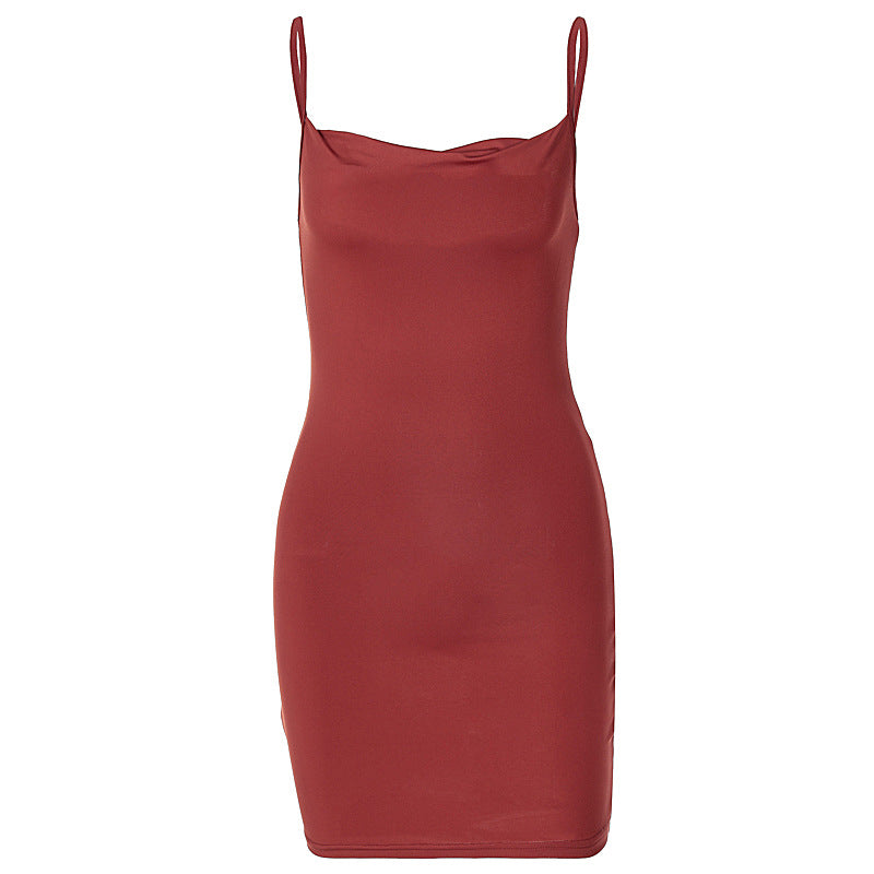 Elegant Slim Spaghetti Strap Bodycon Dress