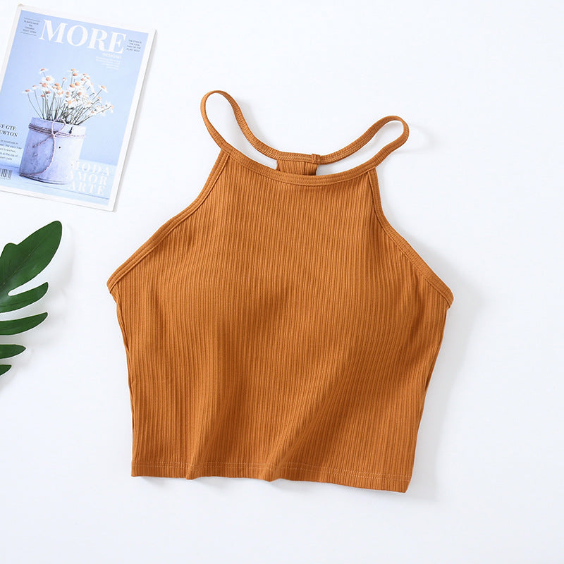 Built-In Bra Knit Tank Top - M I I X A S