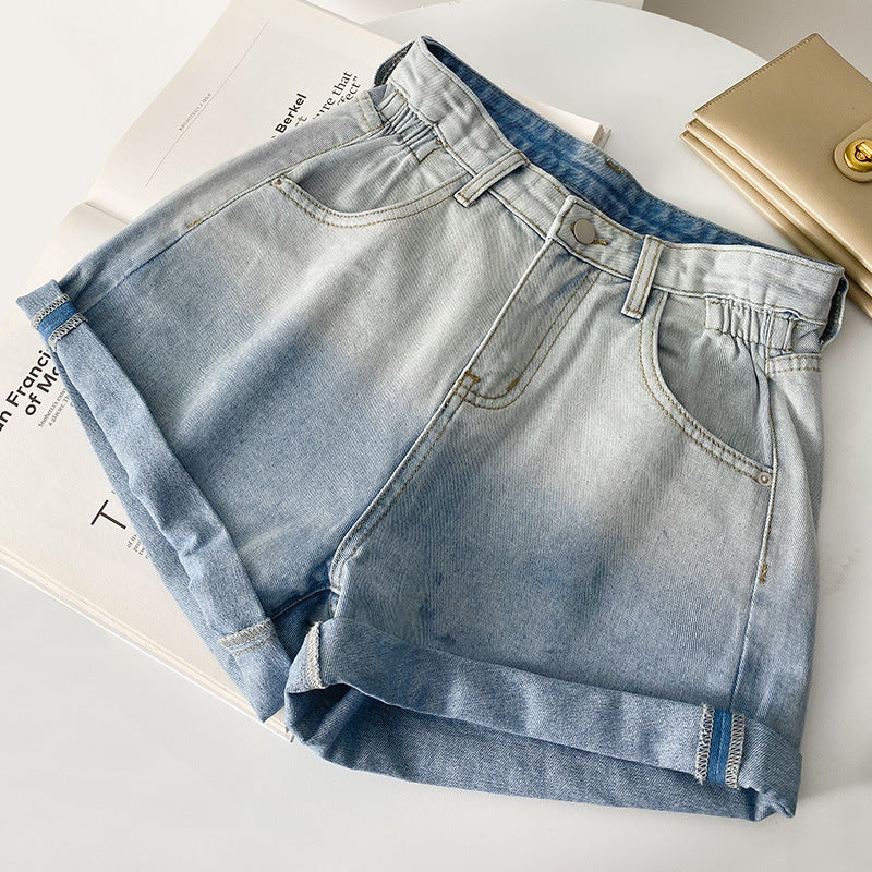 Gradient Denim Shorts Jeans - M I I X A S