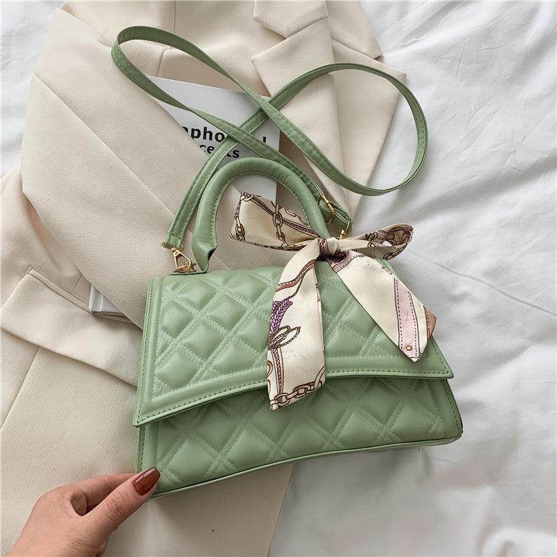 Ribbon Bow Top Handle Crossbody Tote Bag - M I I X A S