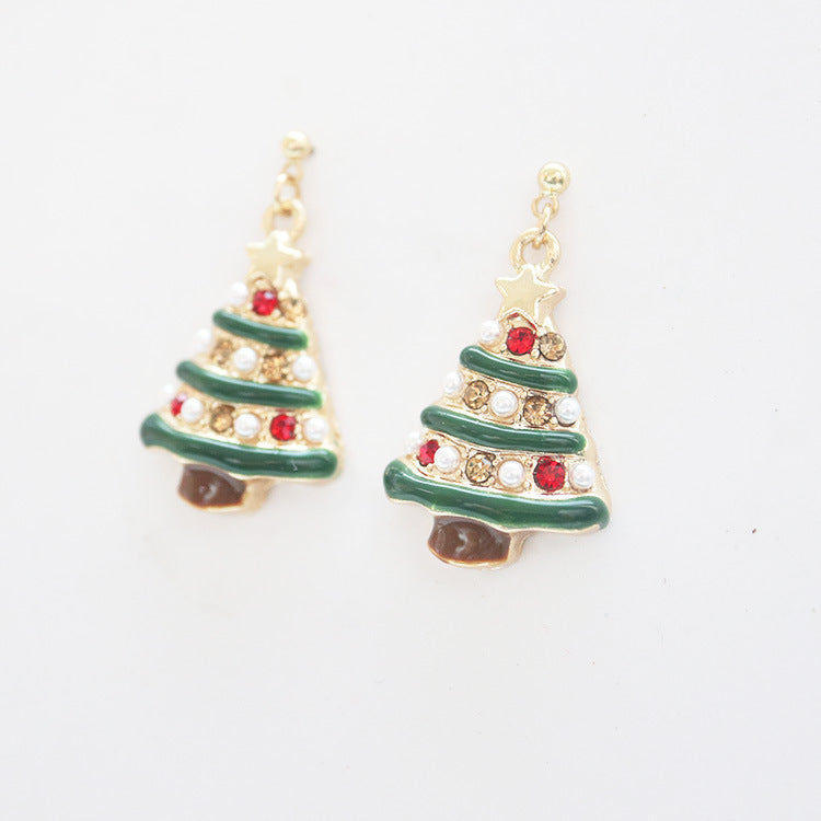 Christmas Tree Decor Earrings/Clip On Earrings