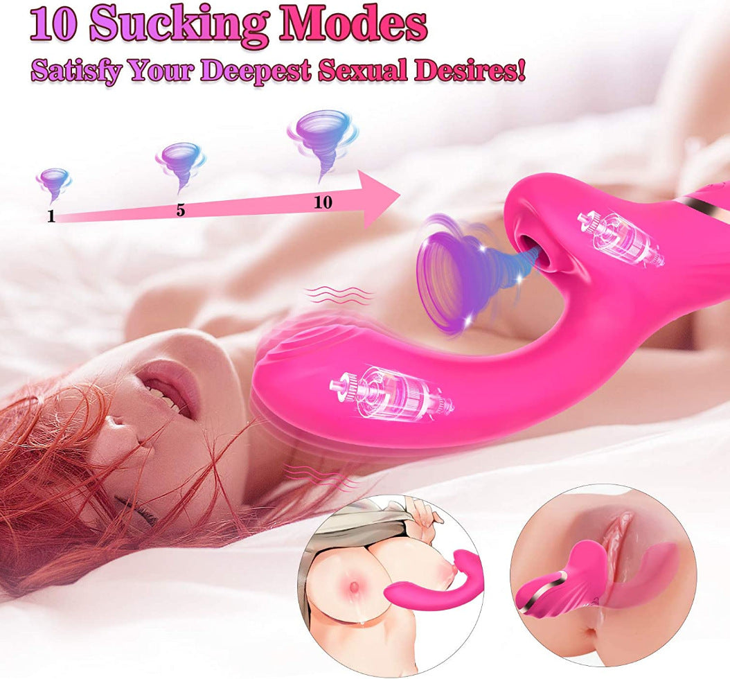 G-Spot Clitoral Suction Air Pleasure Stimulator Massager Vibrator - M I I X A S