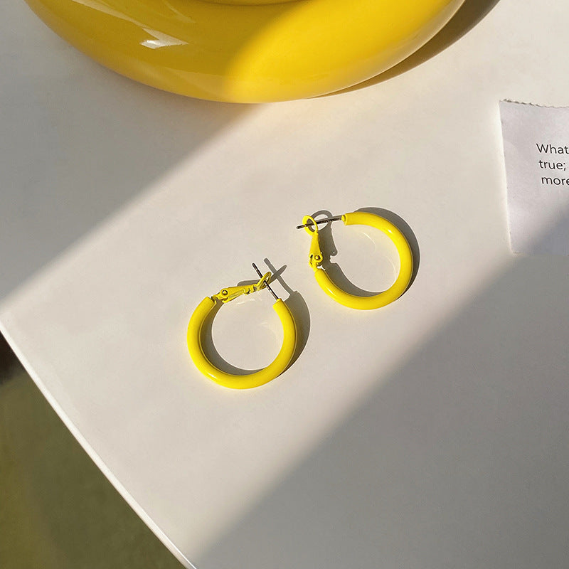 Yellow Series 925 Sterling Silver Earrings