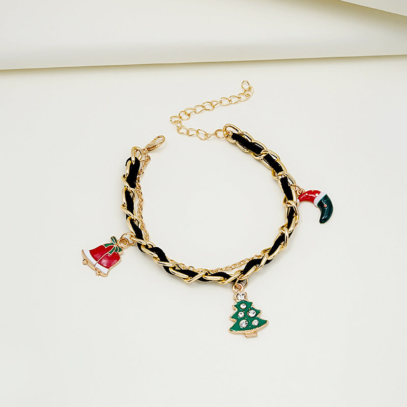 Christmas Decor Bangle Bracelet Women