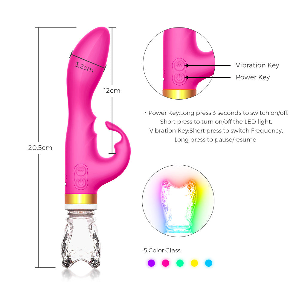 Color Light Clitoral Stimulator Massager G-Spot Vibrator - M I I X A S