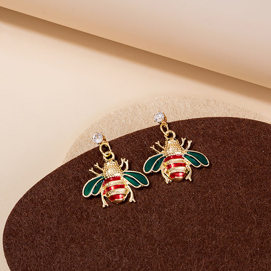 Bee Design Stud Earrings