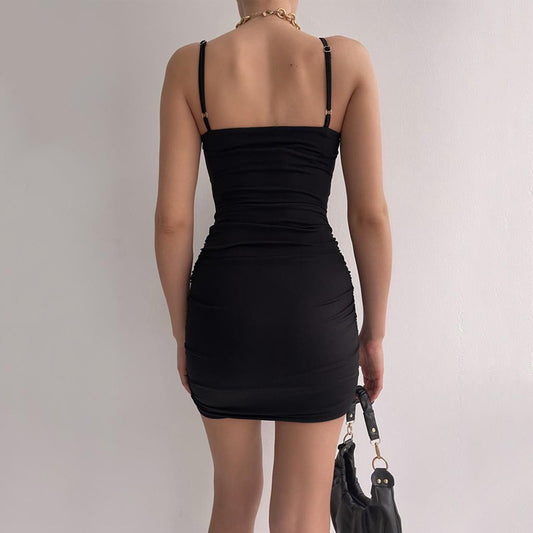 Hollow Out Bodycon Slip Mini Dress