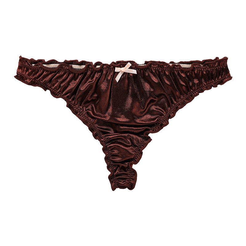 Lettuce Trim Satin Panty - M I I X A S