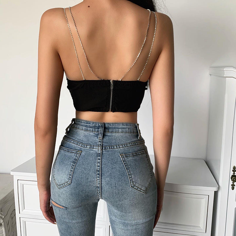 Chain Straps Cami Tops