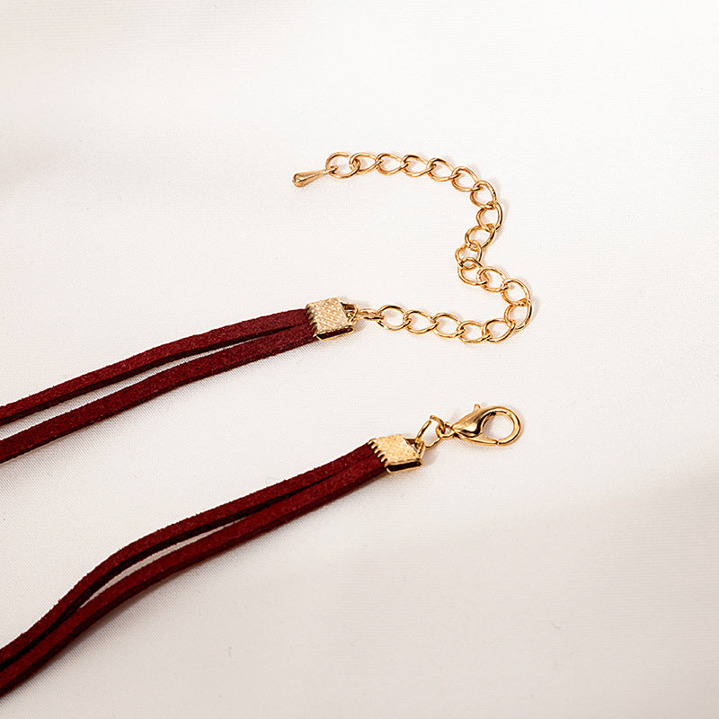 Red Heart Choker Necklace