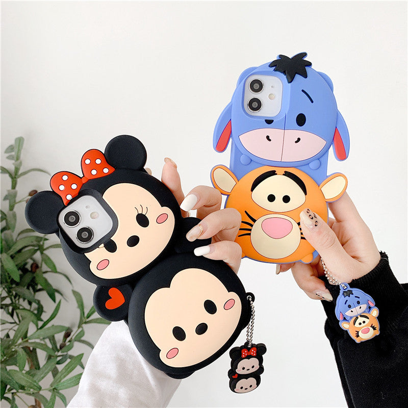 Cute Cartoon With Pendant iPhone Cases