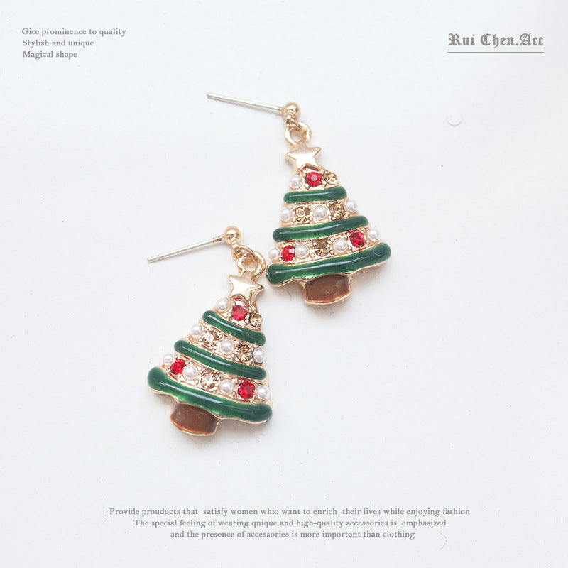 Christmas Tree Decor Earrings/Clip On Earrings