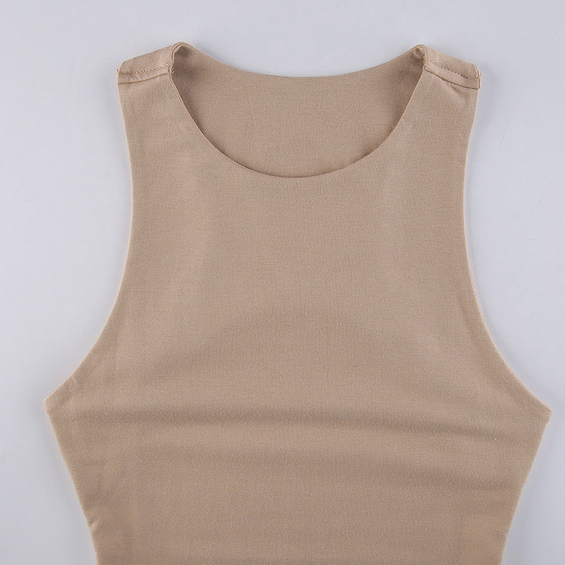 Backless Sleeveless Bodysuit Women