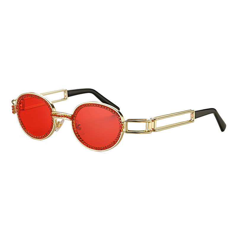 Punk Diamond Circle Sunglasses