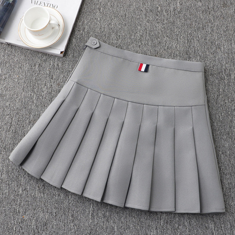 A-Line Folds Button Skirts - M I I X A S