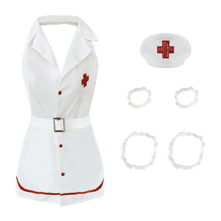 Women Sexy Lingerie Nurse Costume Cosplay.