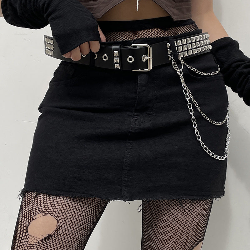 Women Denim Low Waist Mini Short Skirt